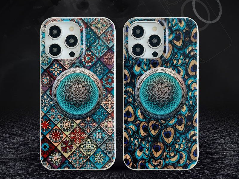 Rhombus Tide Brand Magnetic Suction | Ethnic Phone case