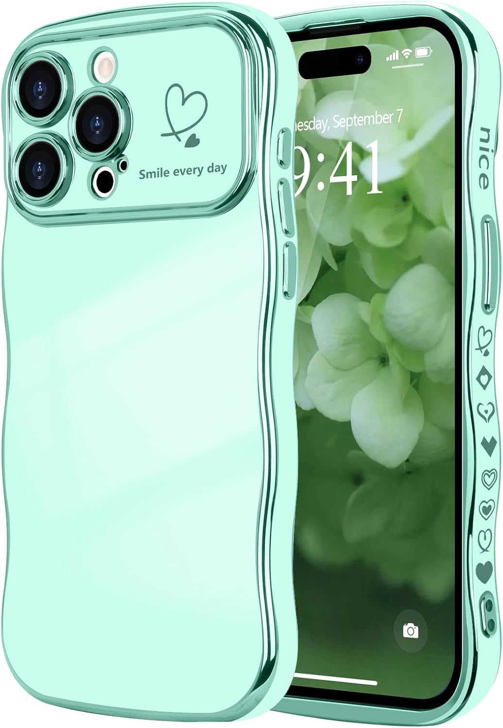 Cute Wave Frame Curly Shape | Flash Phone Case