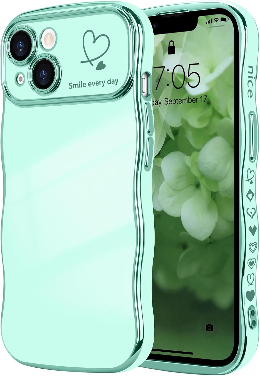 Cute Wave Frame Curly Shape | Flash Phone Case