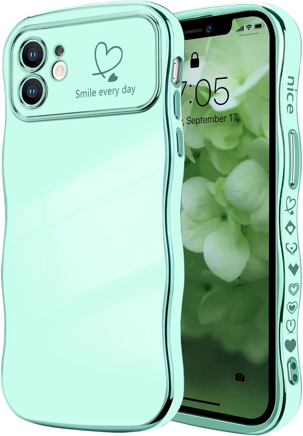 Cute Wave Frame Curly Shape | Flash Phone Case