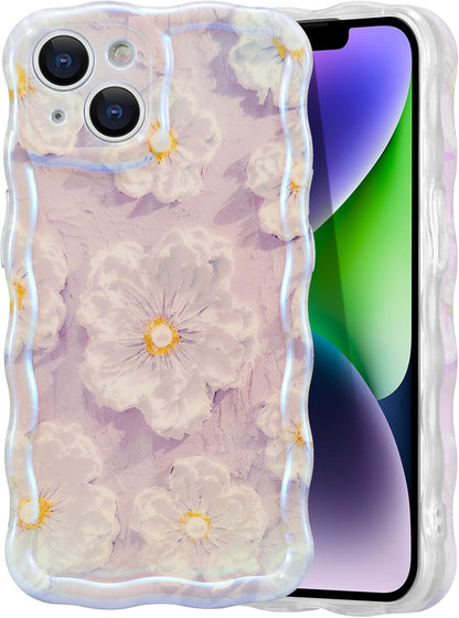 Colorful Retro Oil Painting Flower Phone Case| Floral Phone Case