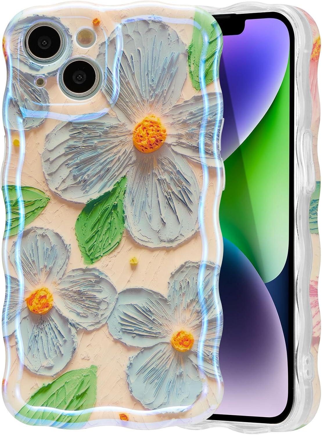 Colorful Retro Oil Painting Flower Phone Case| Floral Phone Case