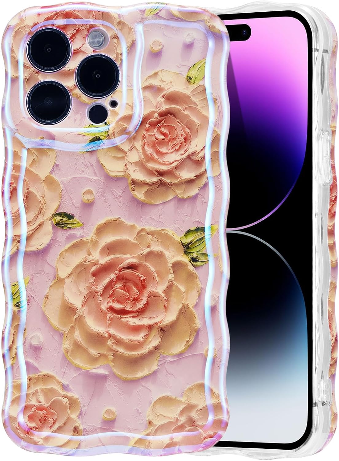 Colorful Retro Oil Painting Flower Phone Case| Floral Phone Case