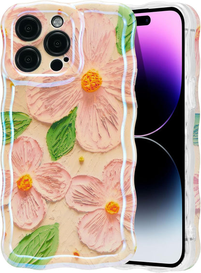 Colorful Retro Oil Painting Flower Phone Case| Floral Phone Case