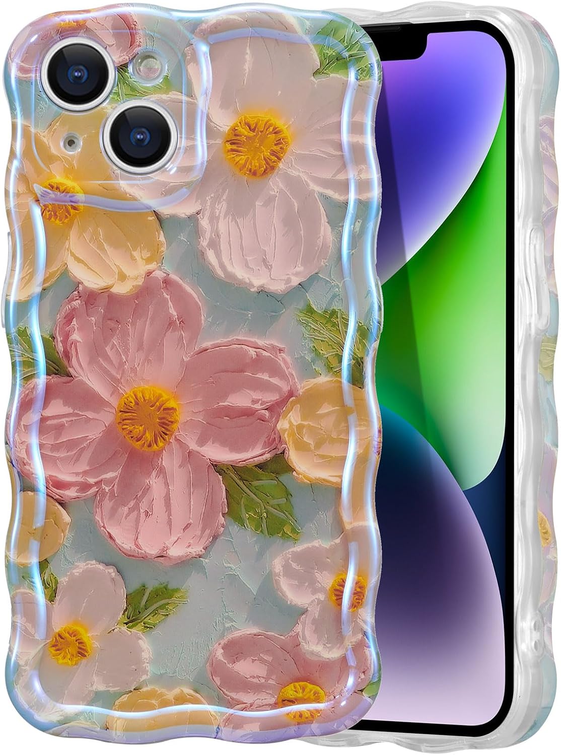 Colorful Retro Oil Painting Flower Phone Case| Floral Phone Case