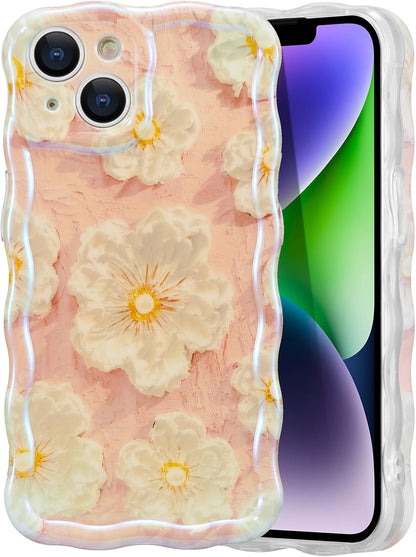 Colorful Retro Oil Painting Flower Phone Case| Floral Phone Case