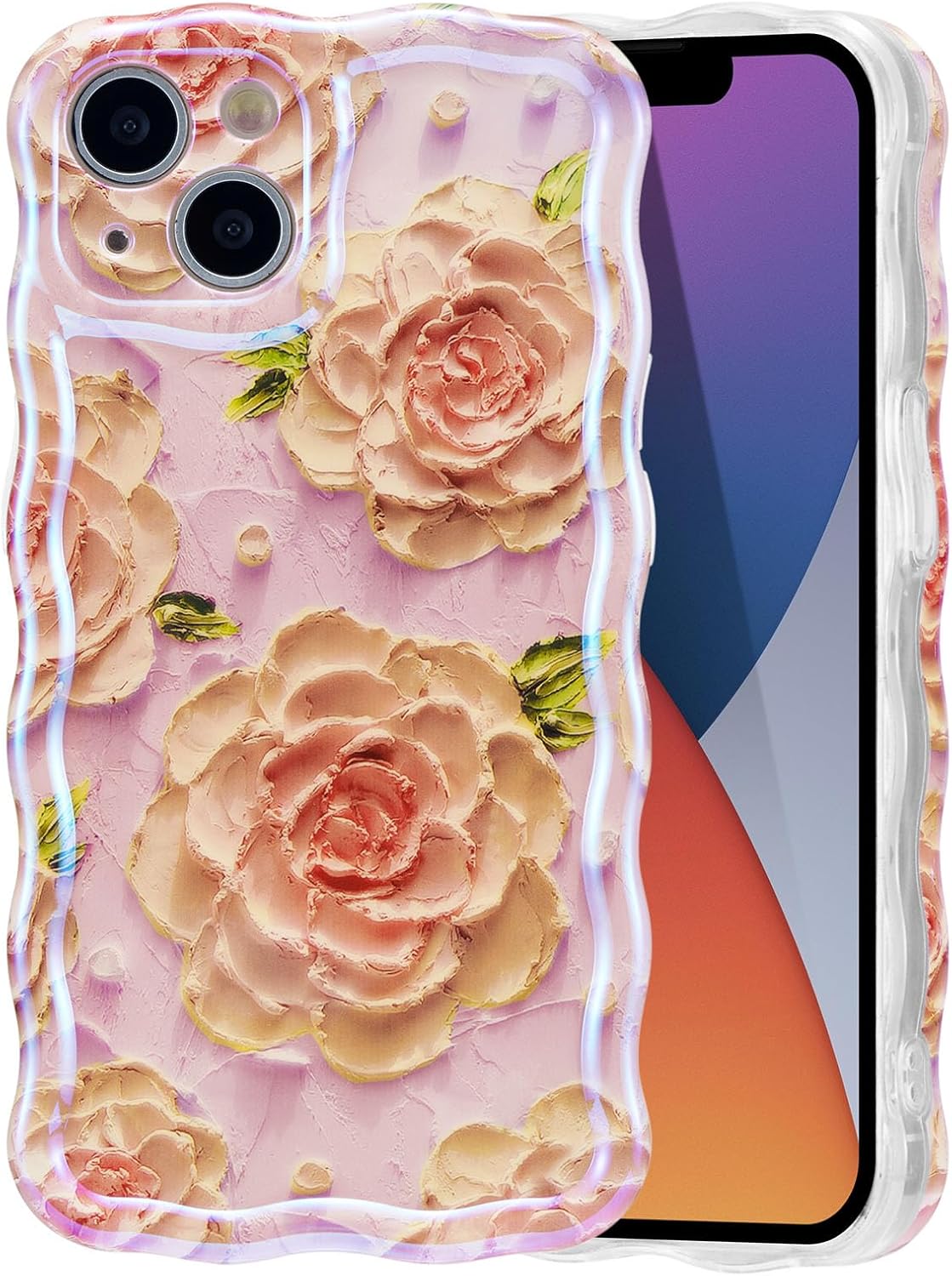 Colorful Retro Oil Painting Flower Phone Case| Floral Phone Case