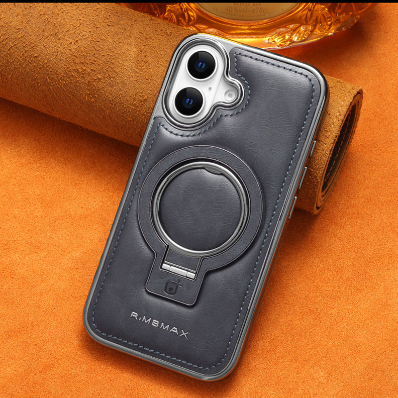 Luxury Leather Invisible Stand Phone Case| MagSafe Phone Case