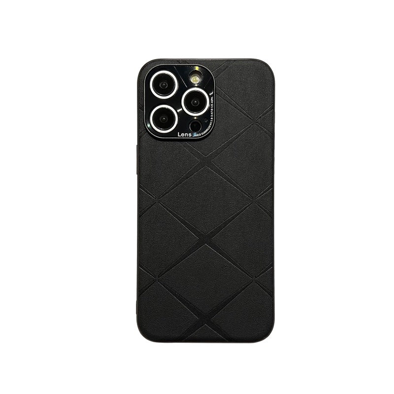 Simple Rhombus Leather Pattern| Striped Phone Case