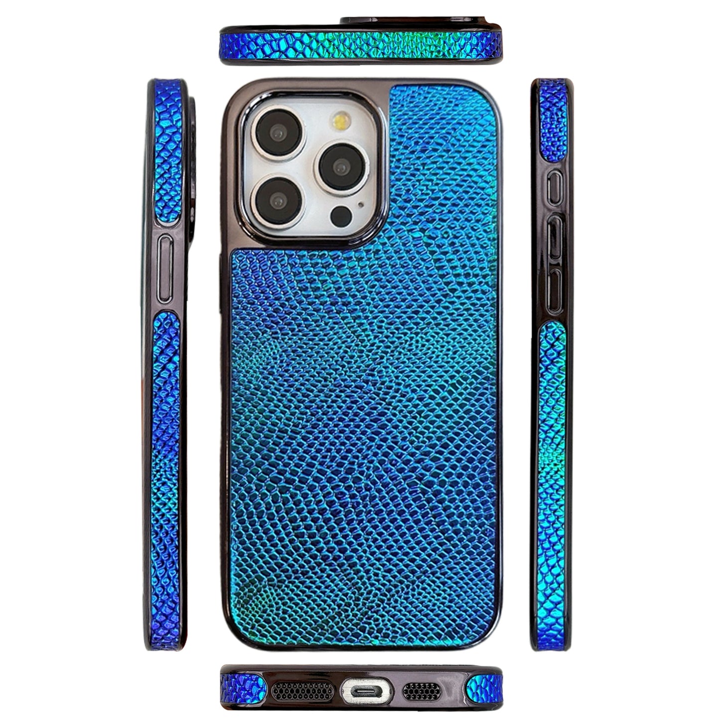 Leather Snakeskin Laser Texture Design |Luxury Phone Cases