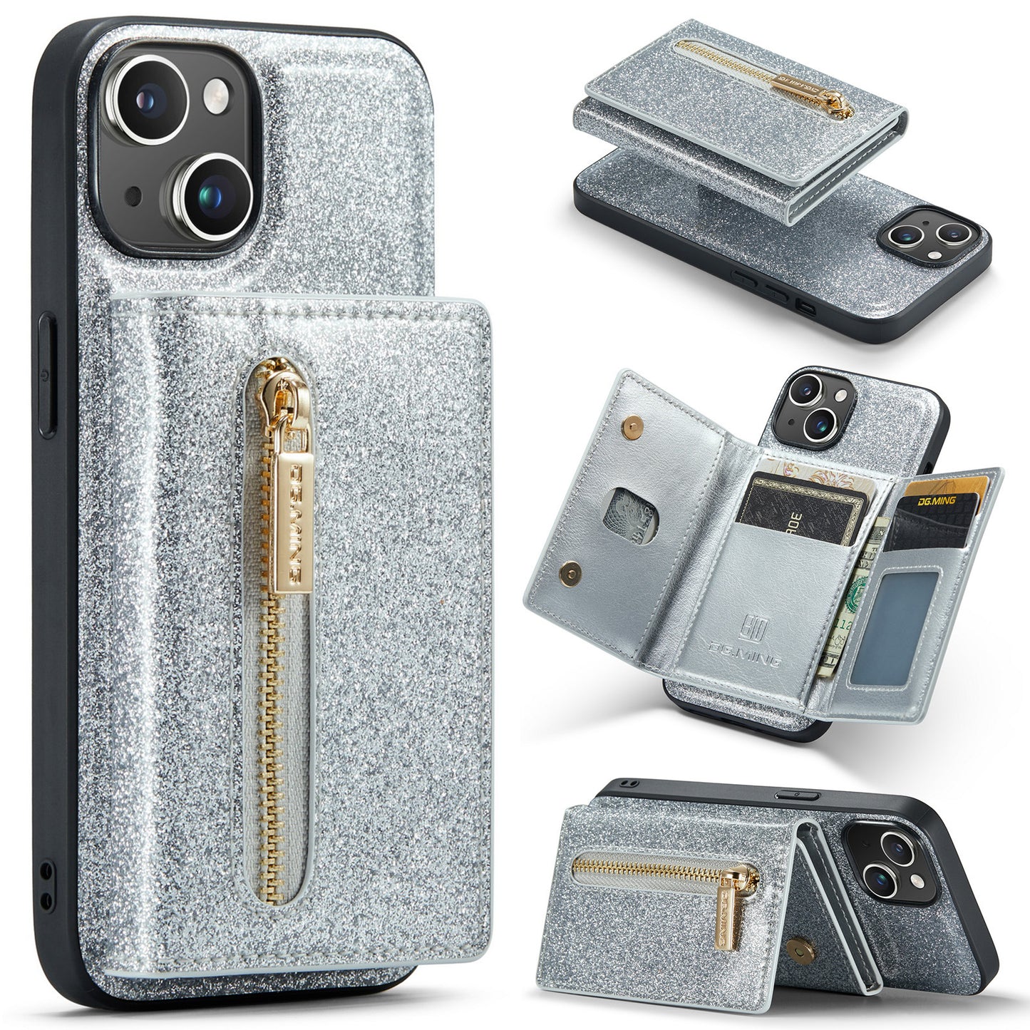 2-in-1 Magnetic Card Bag Phonecase | Cardholder Phone Case