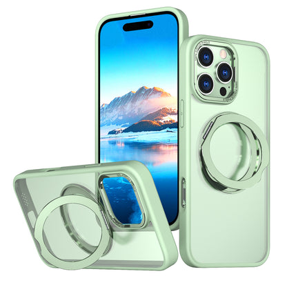 Frosted Transparent 360° Rotating Ring Stand | MagSafe Phone Case